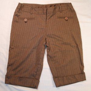 No boundaries y2k shorts brown and stripy size junior 3